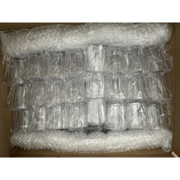 100 Piece Acrylic Shot Glasses 2 oz Clear Bulk Reusable Wedding Party Plastic - Picture 8 of 11